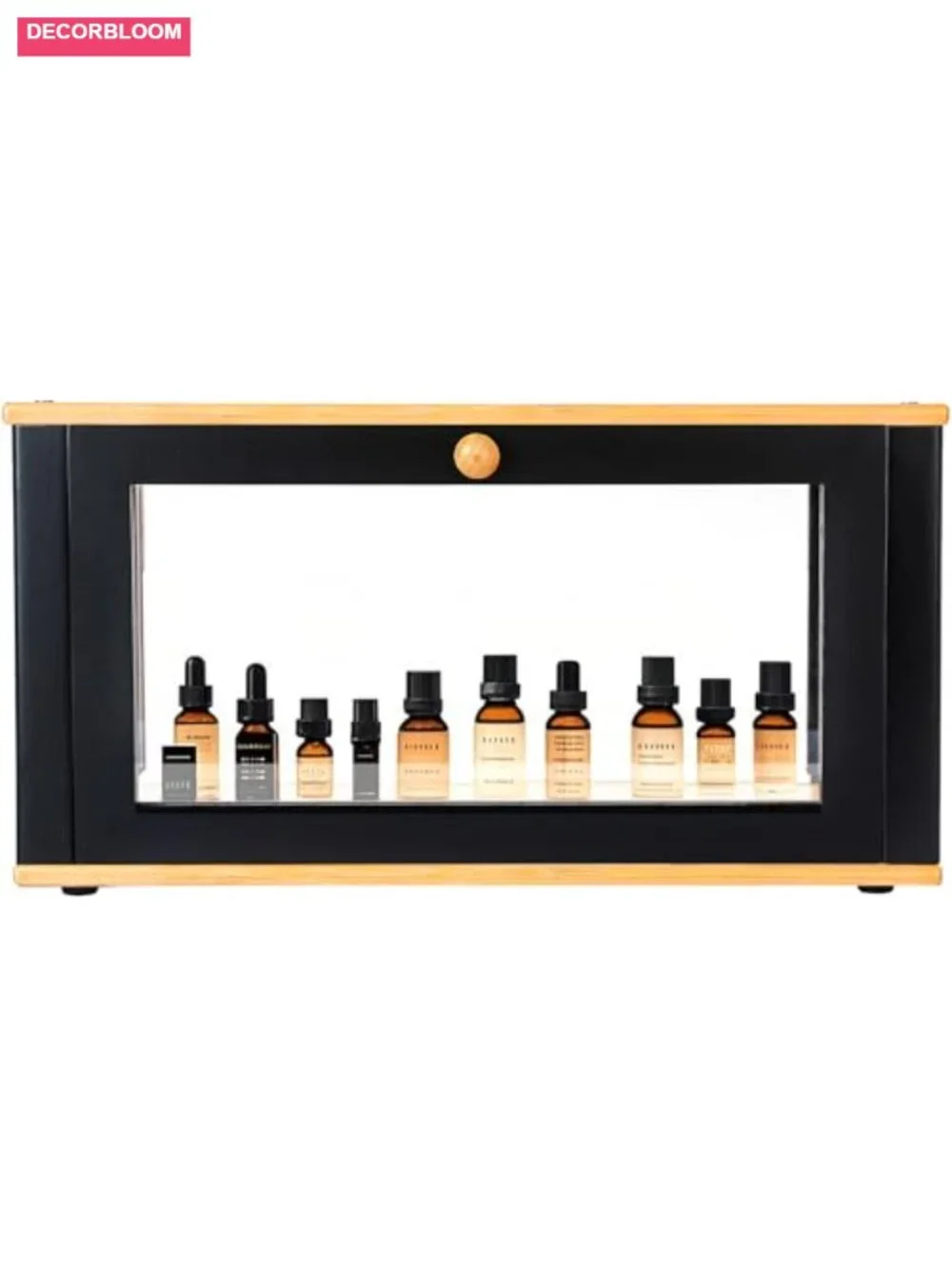 Bamboo Bread Box with Clear Acrylic Lid - Large Kitchen Countertop Storage